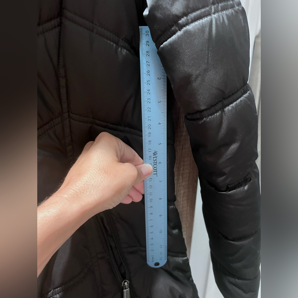 Kenneth Cole New York Women's Chevron Quilted Jacket - Black Size Large - Picture 8 of 10